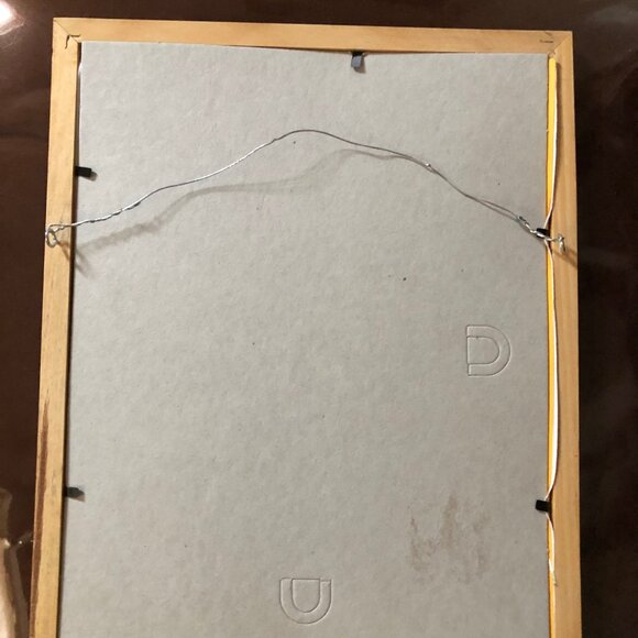 Framed needlework embroidery bird small wall decor - Picture 4 of 4